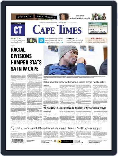 Cape Times May 19th, 2022 Digital Back Issue Cover