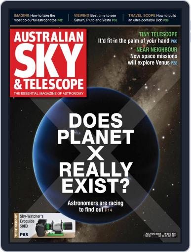 Australian Sky & Telescope July 1st, 2022 Digital Back Issue Cover
