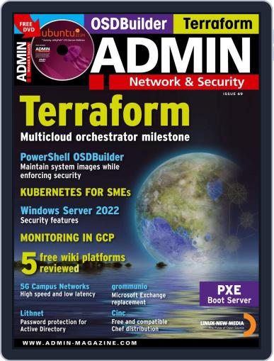 ADMIN Network & Security May 1st, 2022 Digital Back Issue Cover