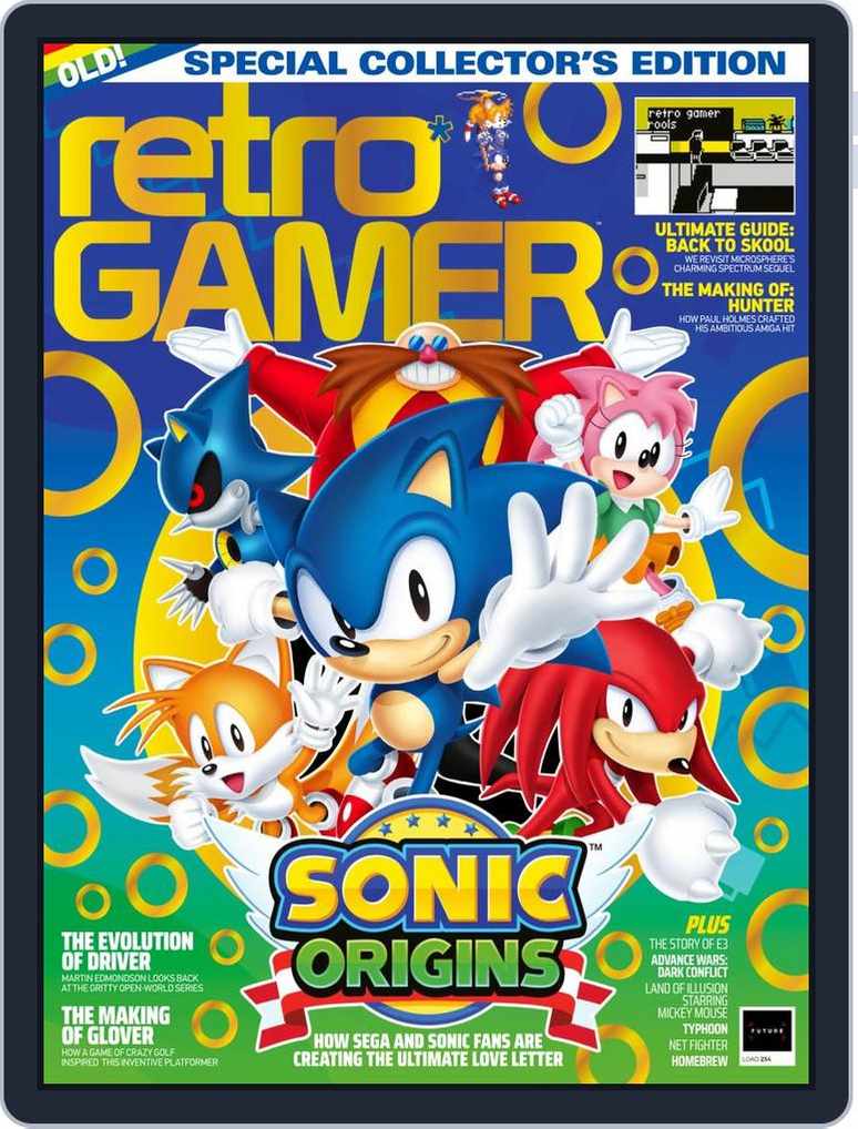 RARE vintage Sonic The Hedgehog 3 Game Player Magazine Poster 1994 EXC