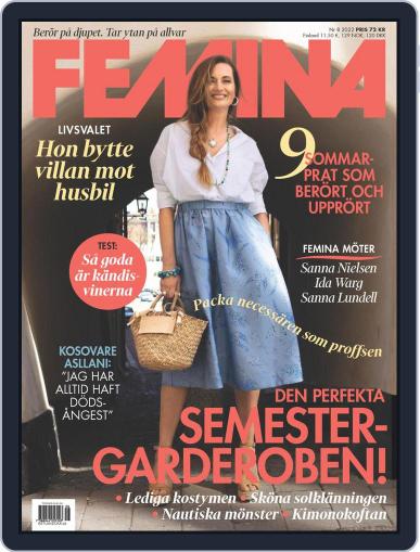Femina Sweden June 6th, 2022 Digital Back Issue Cover