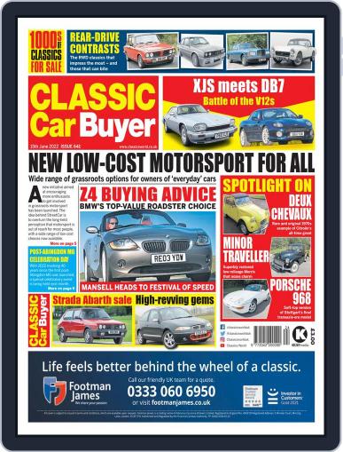 Classic Car Buyer June 15th, 2022 Digital Back Issue Cover