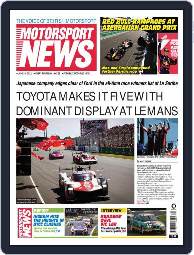 Motorsport News June 16th, 2022 Digital Back Issue Cover