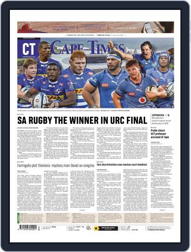 Cape Times June 17th, 2022 Digital Back Issue Cover