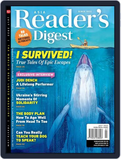 Reader’s Digest Asia (English Edition) July 1st, 2022 Digital Back Issue Cover
