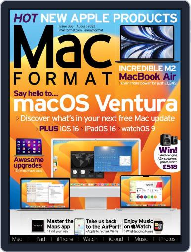 MacFormat August 1st, 2022 Digital Back Issue Cover