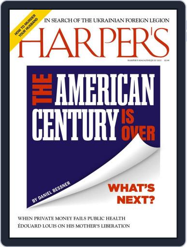 Harper's July 1st, 2022 Digital Back Issue Cover