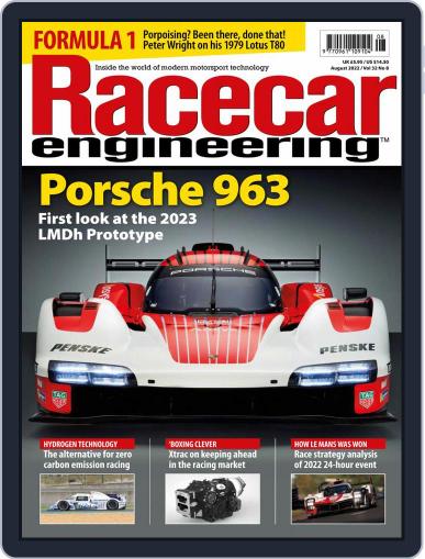 Racecar Engineering August 1st, 2022 Digital Back Issue Cover