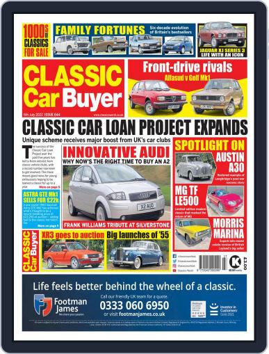 Classic Car Buyer July 6th, 2022 Digital Back Issue Cover