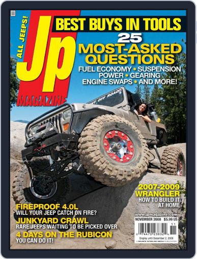 Jp October 21st, 2008 Digital Back Issue Cover