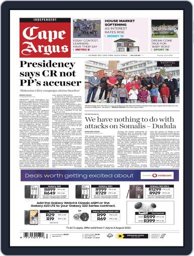 Cape Argus July 14th, 2022 Digital Back Issue Cover