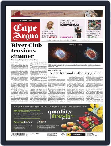 Cape Argus July 13th, 2022 Digital Back Issue Cover
