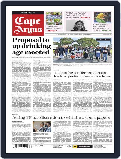 Cape Argus July 8th, 2022 Digital Back Issue Cover