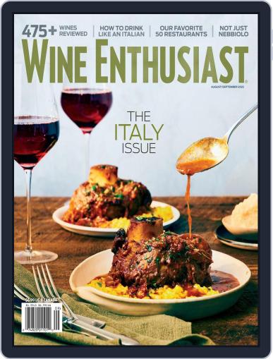 Wine Enthusiast August 1st, 2022 Digital Back Issue Cover