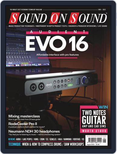 Sound On Sound UK August 1st, 2022 Digital Back Issue Cover