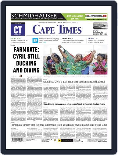 Cape Times July 20th, 2022 Digital Back Issue Cover