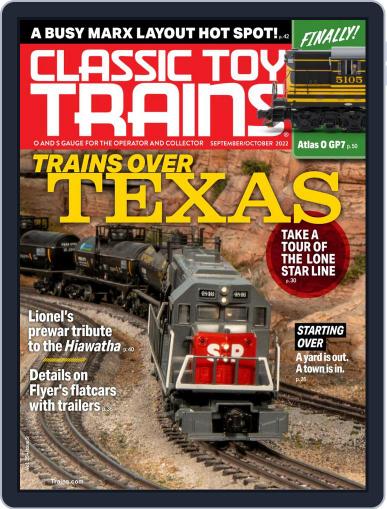 Classic Toy Trains September 1st, 2022 Digital Back Issue Cover
