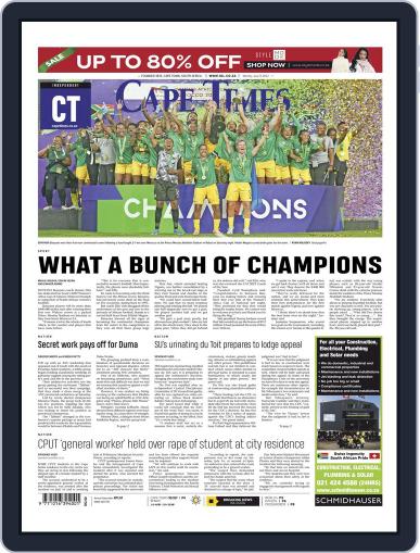 Cape Times July 25th, 2022 Digital Back Issue Cover
