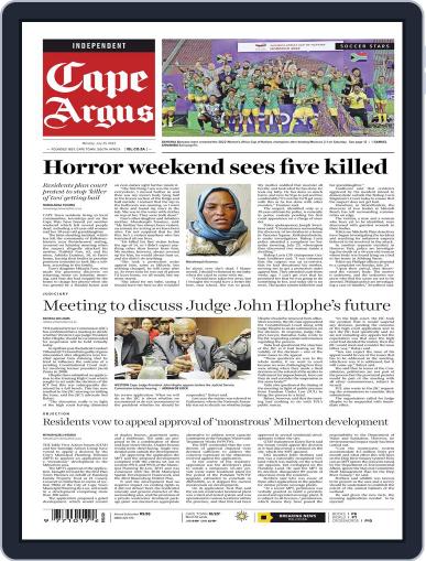 Cape Argus July 25th, 2022 Digital Back Issue Cover