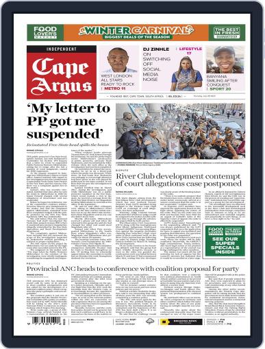 Cape Argus July 28th, 2022 Digital Back Issue Cover