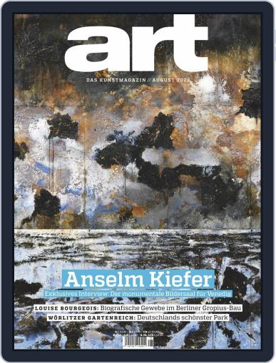 art Magazin August 1st, 2022 Digital Back Issue Cover