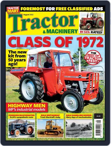 Tractor & Machinery August 1st, 2022 Digital Back Issue Cover