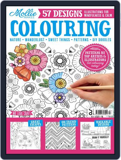 Mollie Makes Colouring July 26th, 2022 Digital Back Issue Cover
