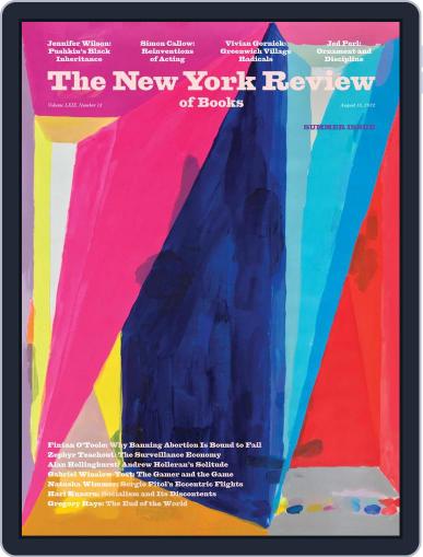 The New York Review of Books August 18th, 2022 Digital Back Issue Cover