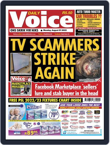 Daily Voice August 1st, 2022 Digital Back Issue Cover