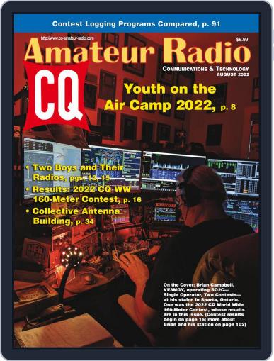 CQ Amateur Radio August 1st, 2022 Digital Back Issue Cover