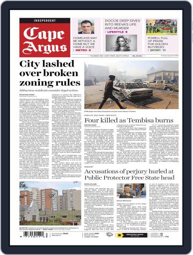 Cape Argus August 2nd, 2022 Digital Back Issue Cover