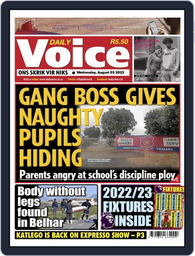 Daily Voice August 3rd, 2022 Digital Back Issue Cover