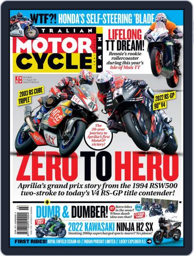 Australian Motorcycle News August 4th, 2022 Digital Back Issue Cover