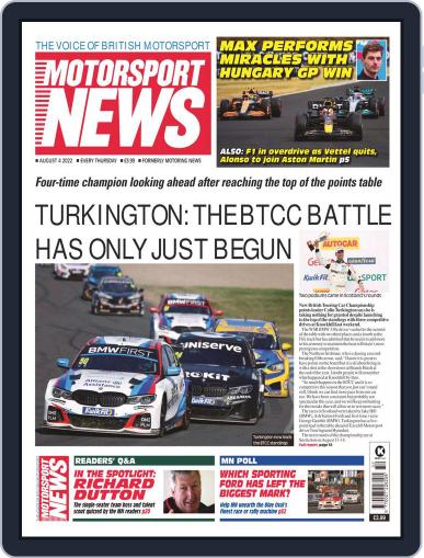 Motorsport News August 4th, 2022 Digital Back Issue Cover