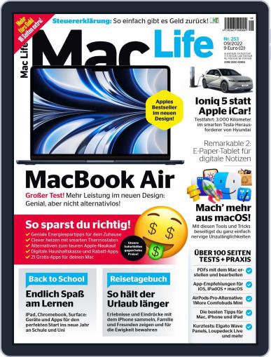 MacLife Germany September 1st, 2022 Digital Back Issue Cover