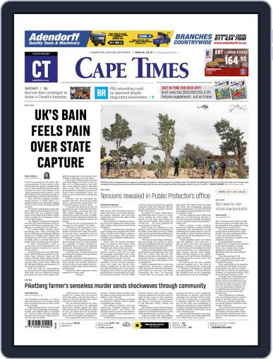 Cape Times August 4th, 2022 Digital Back Issue Cover