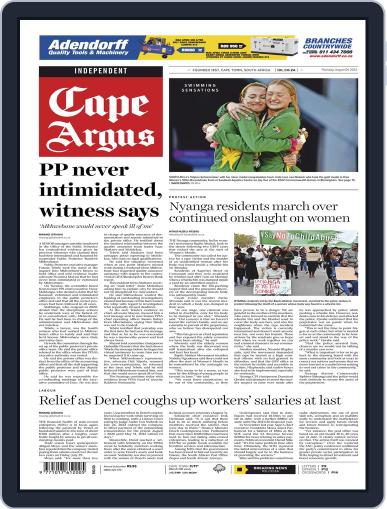 Cape Argus August 4th, 2022 Digital Back Issue Cover