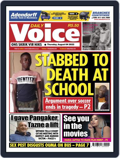 Daily Voice August 4th, 2022 Digital Back Issue Cover