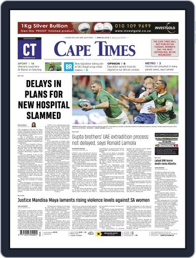 Cape Times August 8th, 2022 Digital Back Issue Cover