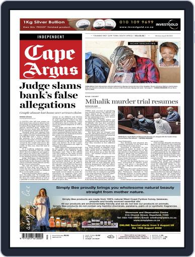 Cape Argus August 8th, 2022 Digital Back Issue Cover