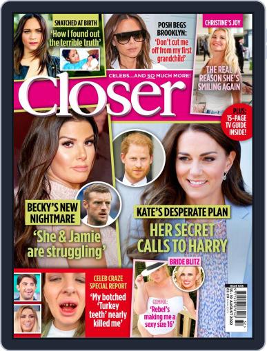 Closer August 13th, 2022 Digital Back Issue Cover