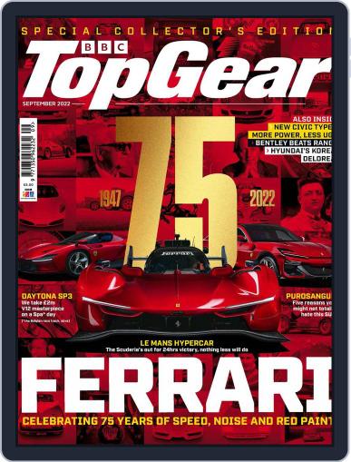 BBC Top Gear September 1st, 2022 Digital Back Issue Cover