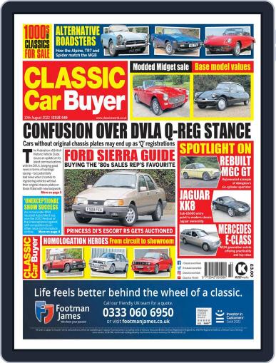 Classic Car Buyer August 10th, 2022 Digital Back Issue Cover