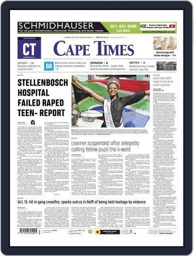 Cape Times August 15th, 2022 Digital Back Issue Cover
