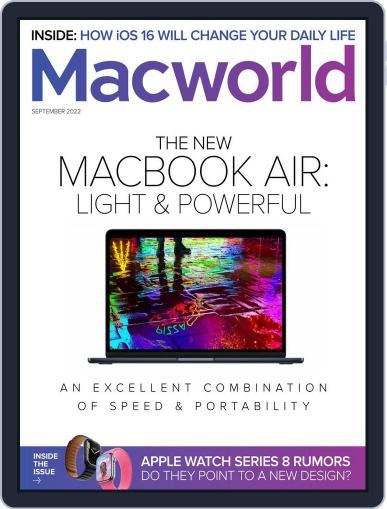 Macworld September 1st, 2022 Digital Back Issue Cover