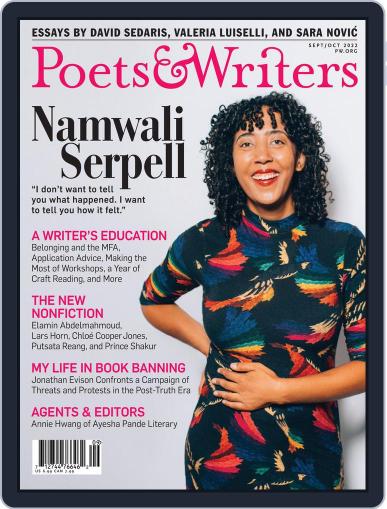 Poets & Writers September 1st, 2022 Digital Back Issue Cover