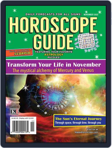 Horoscope Guide November 1st, 2022 Digital Back Issue Cover