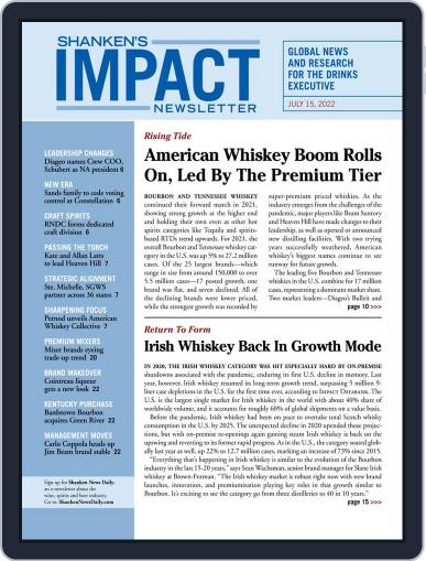 Shanken's Impact Newsletter July 15th, 2022 Digital Back Issue Cover