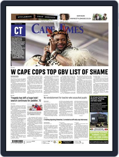 Cape Times August 22nd, 2022 Digital Back Issue Cover
