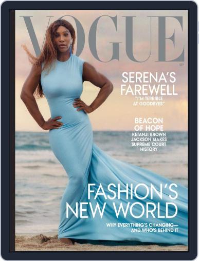 Vogue September 1st, 2022 Digital Back Issue Cover